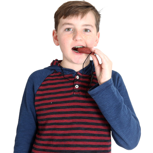 Boy wearing the Dragon Egg Pendant