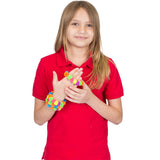 Girl wearing the Squishy Ball Bracelet - Set of 4