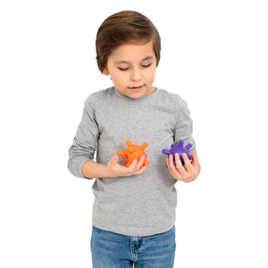 Boy holding the Spiky Fidget Balls