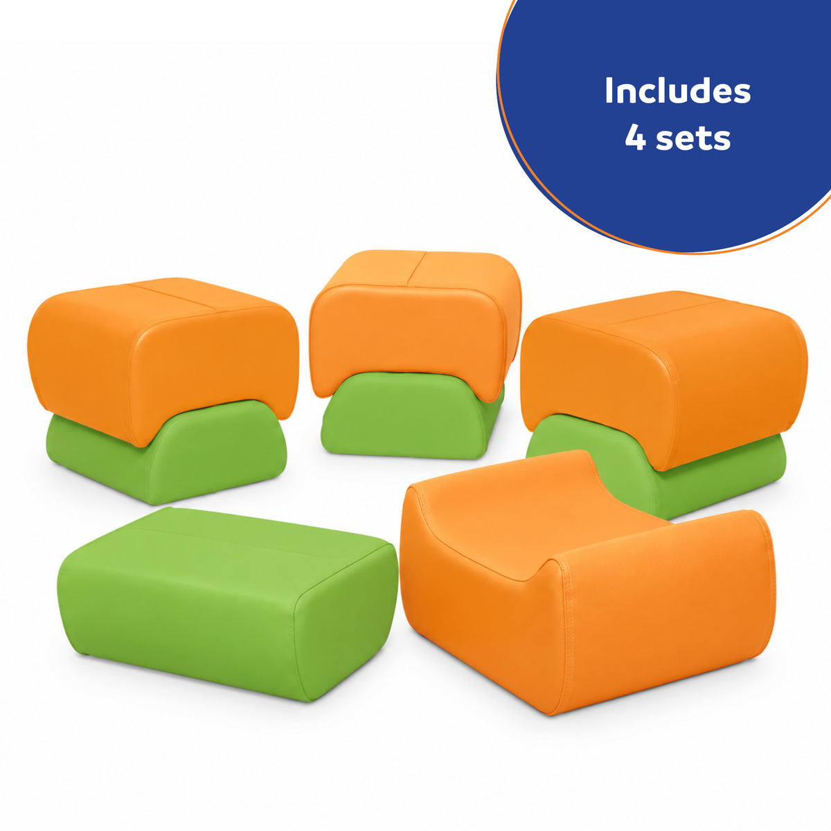SensaSoft™ Mushroom Furniture - Set of 4