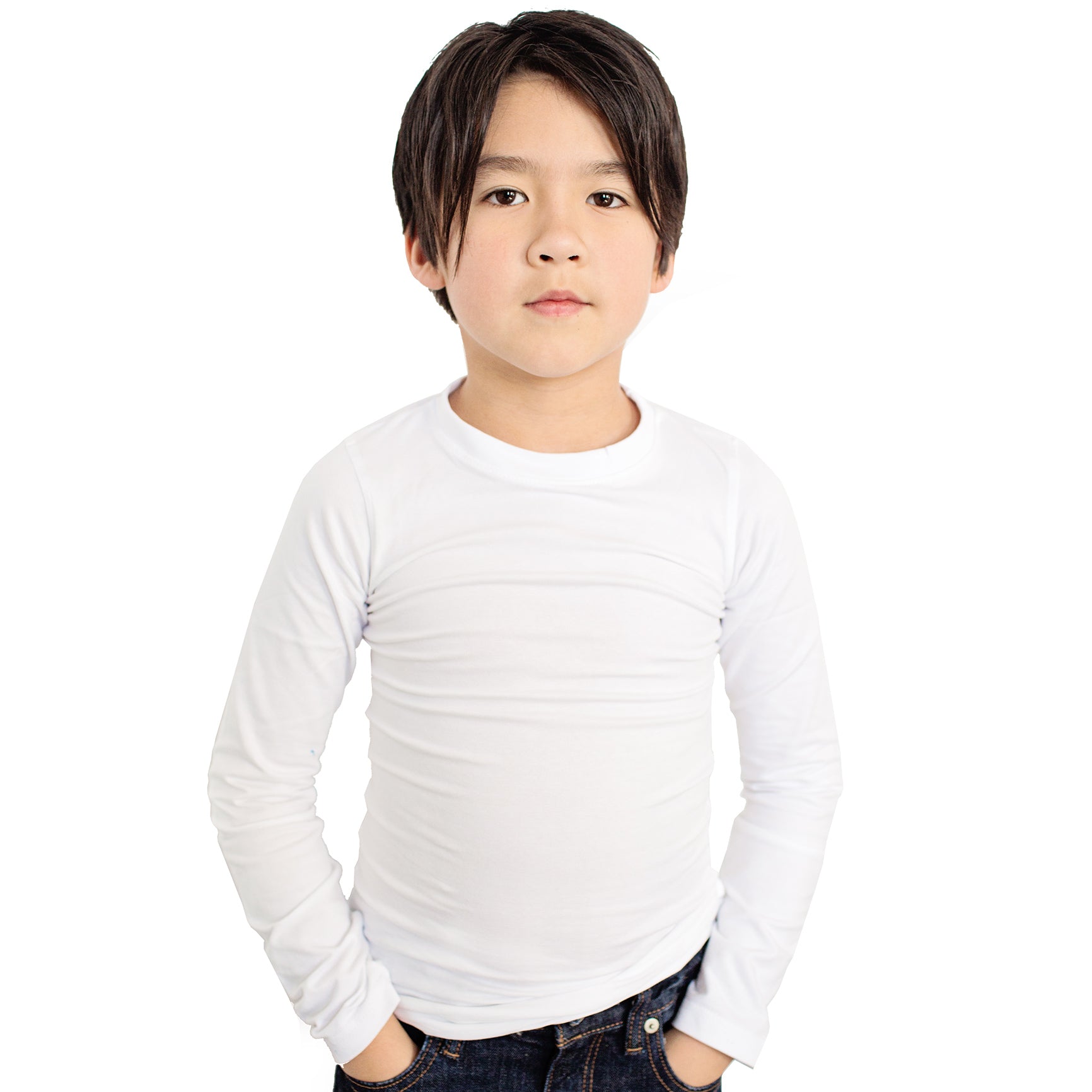 Boy wearing the Sens-ational Hug Tee - Long Sleeves