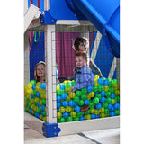 children playing in the ball pit
