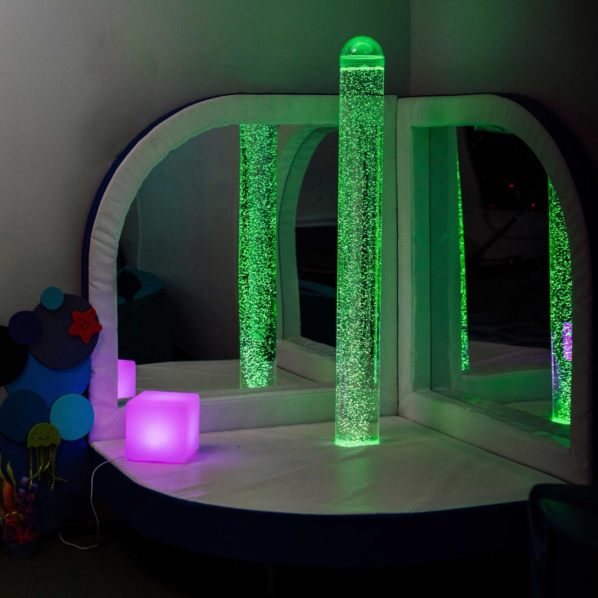 brightly-colored Calming LED Bubble Tube