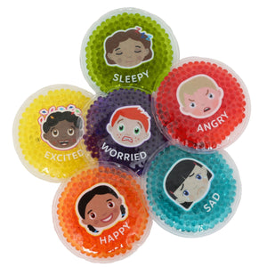 Feelings Fidgets, Excited, happy, sad, worried, sleepy and angry