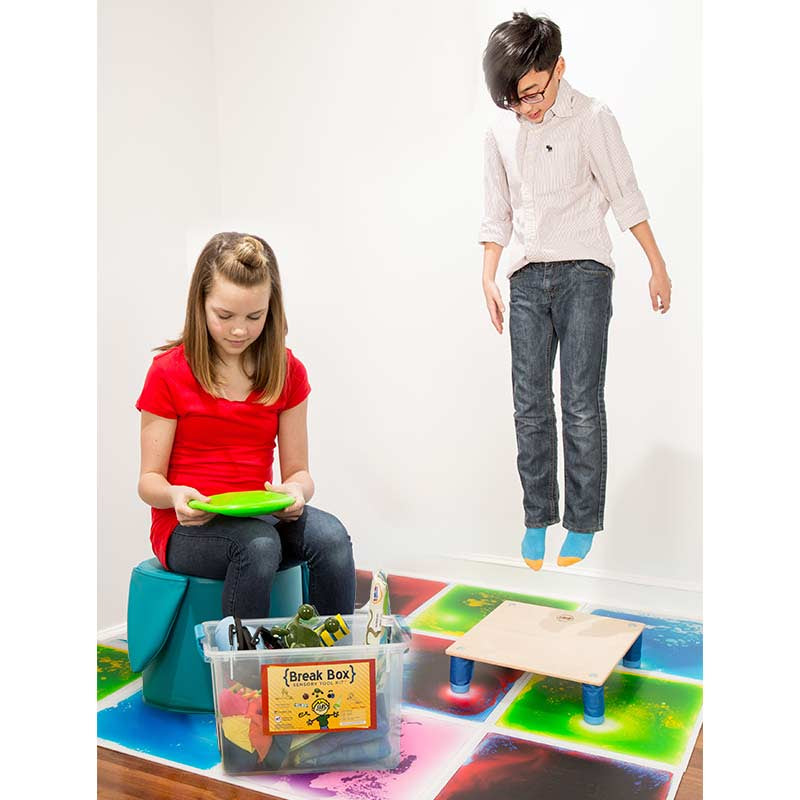 Children playing with the sensory tool kit