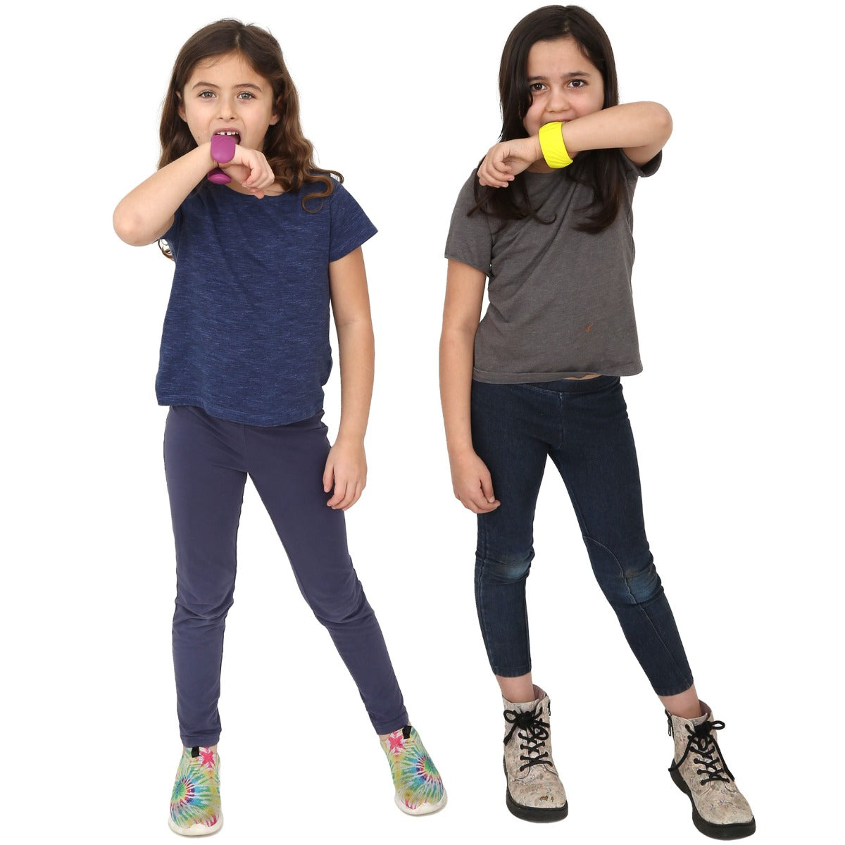 Textured Bangle Bracelets - Set of 2