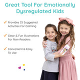 Two girls playing with the Visual Cards for Self-Calming