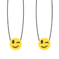 Winking Emoji Chewy Necklaces - Set of 2
