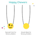 Winking Emoji Chewy Necklaces - Set of 2