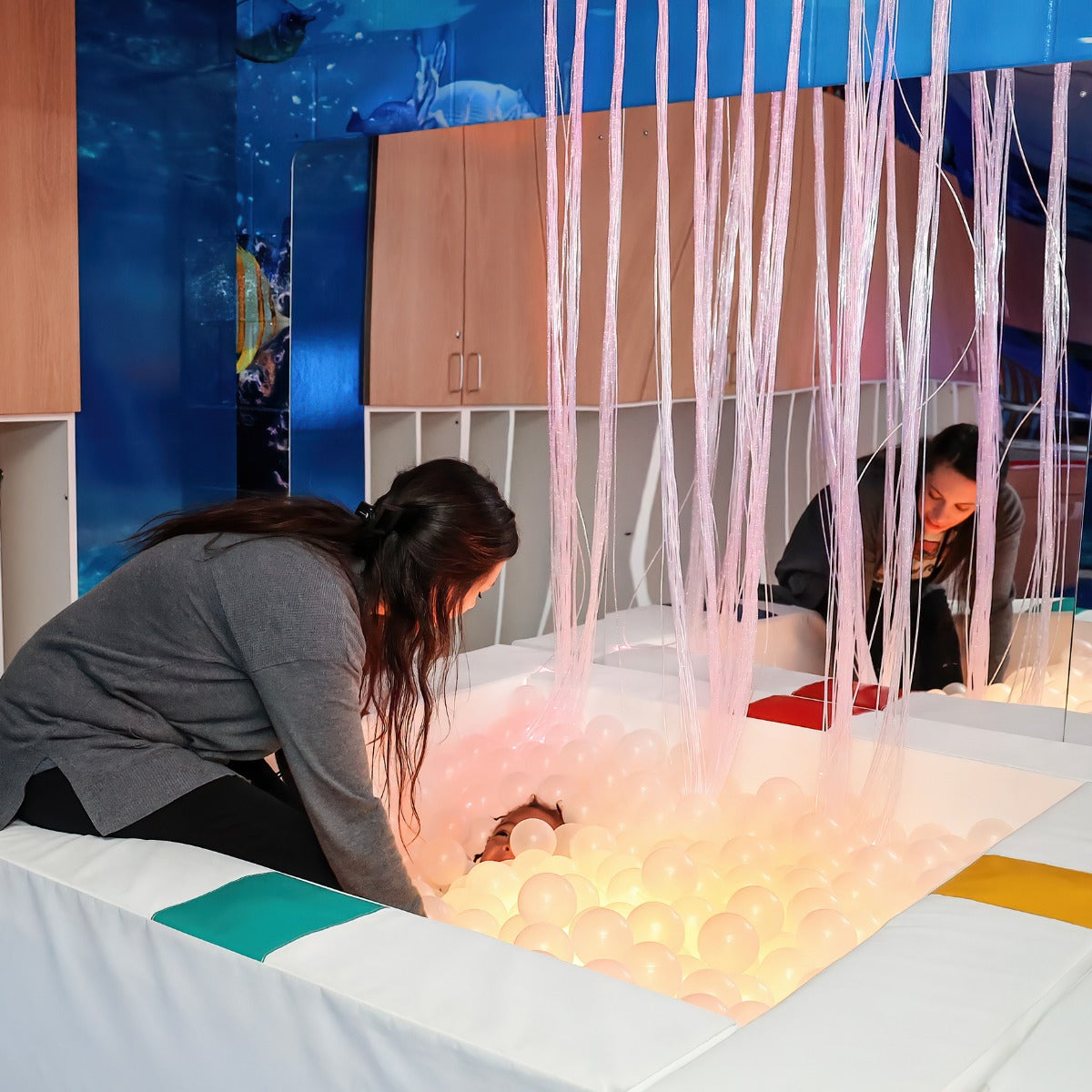 SensaSoft™ Square Interactive Ball Pit (Balls included)