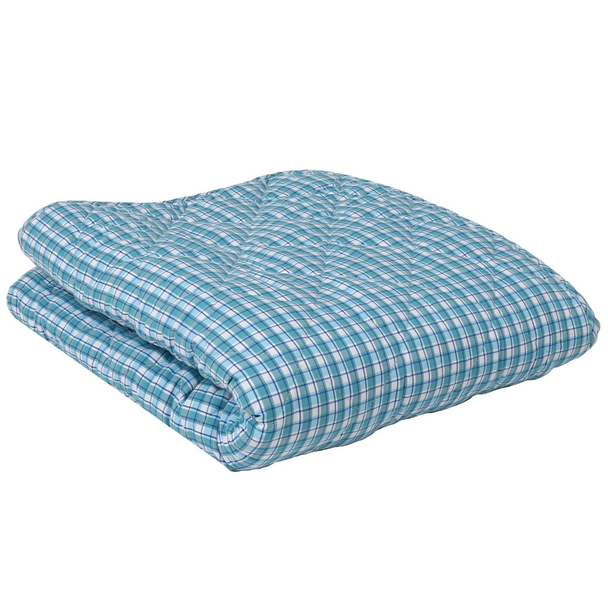 blue Weighted Plaid Blanket
