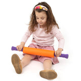 girl using the 2 in 1 Textured Foam Roller