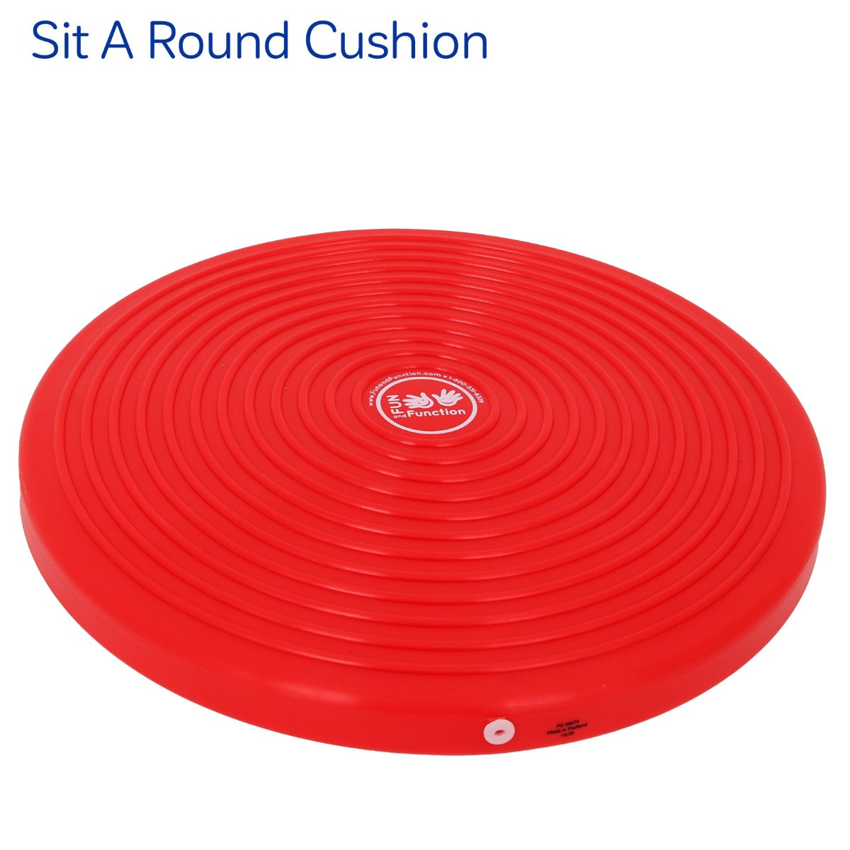 Sit A Round Cushion in the color red