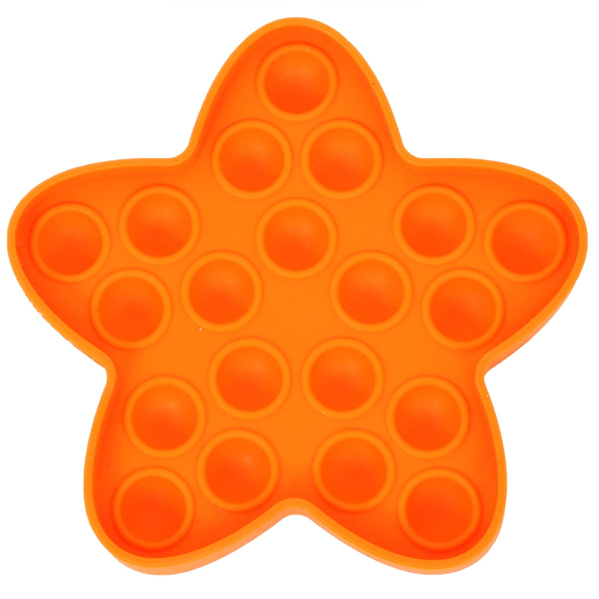 Orange Bubble Pop Starfish Fidget