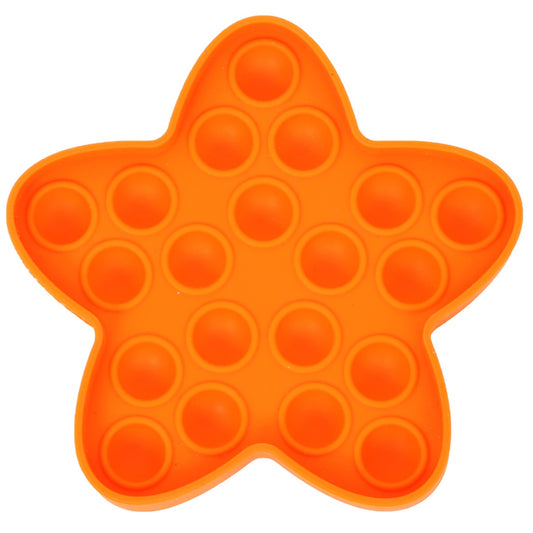 Orange Bubble Pop Starfish Fidget