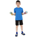 Boy smiling while holding the Sports Fun Fidget Balls