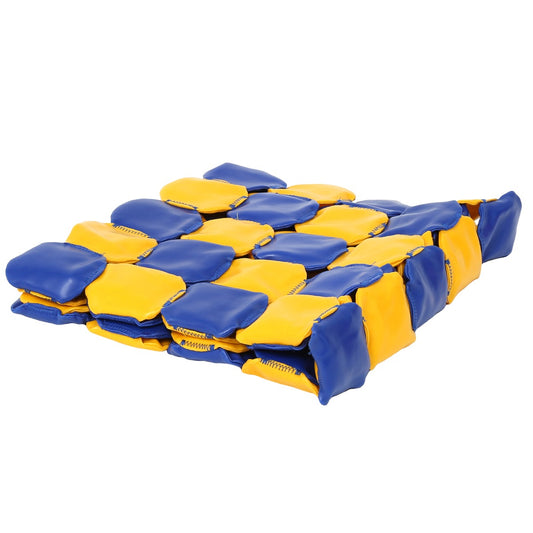 Weighted Disc Blanket - blue and yellow