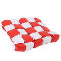 Weighted Disc Blanket - red and white