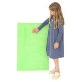Girl using the green Textured Wall Panel