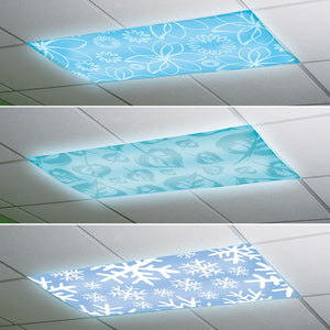 Blue Light Filters featuring three seasonal designs: winter, spring/summer and fall