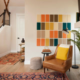 Room with Felt Right Tiles in Mosaic Autumn design