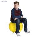 boy sitting on the chair ball
