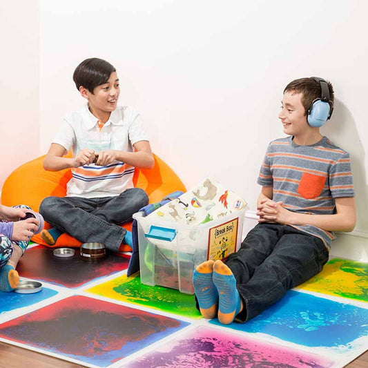 Children enjoying the Sensory Classroom Corner