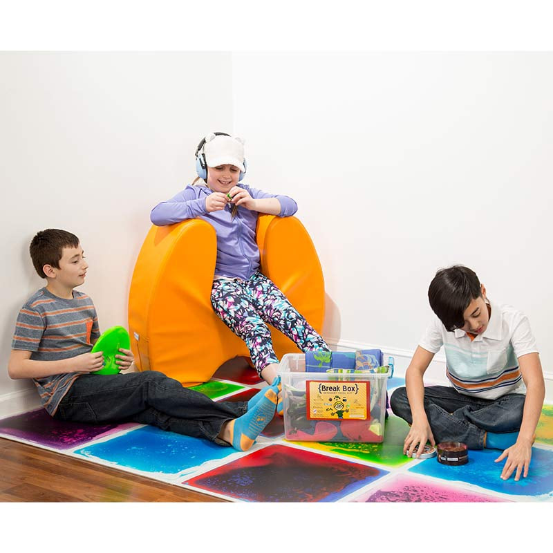 Children using the Break Box sensory tool kit