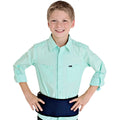Boy happily wearing the Weighted Compression Belt