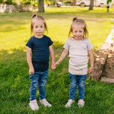 Ribbed Hug Tee, Short and Long Sleeves