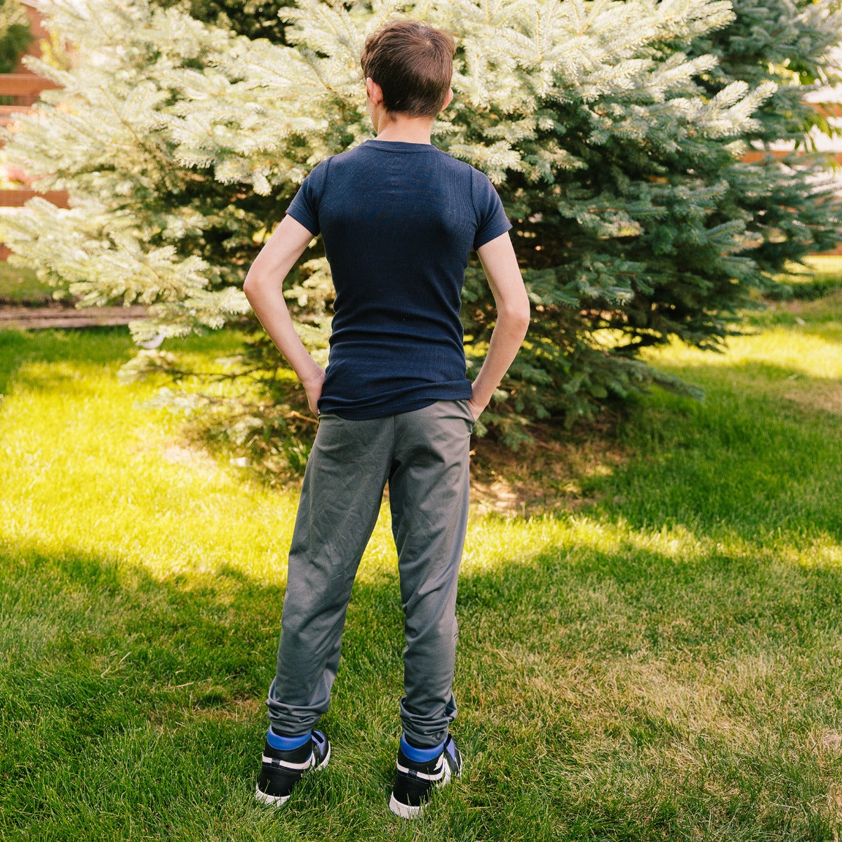 Ribbed Hug Tee, Short and Long Sleeves