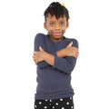 Child wearing the Ribbed Hug Tee, Long Sleeves