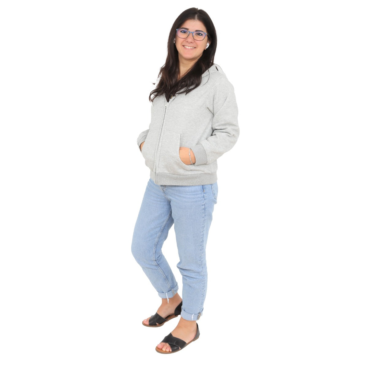 Weighted Fleece Hoodie Jacket