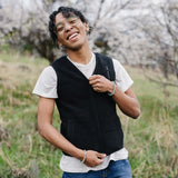 Weighted Fleece Vest - Black