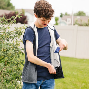 Weighted Fleece Hoodie Vest