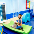 Boy playing in a room with the Activated light up Wall Panel