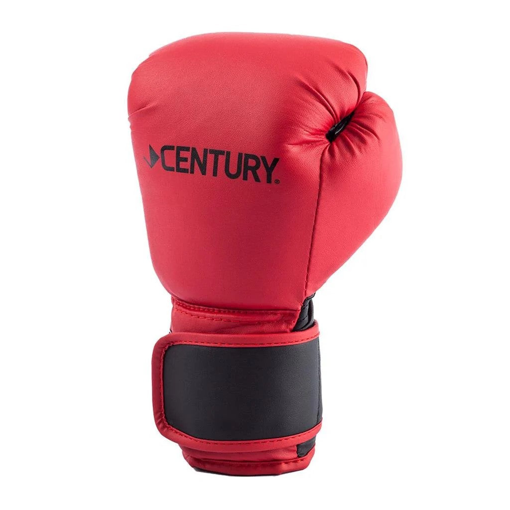 Close-up of punching glove in the color red and black