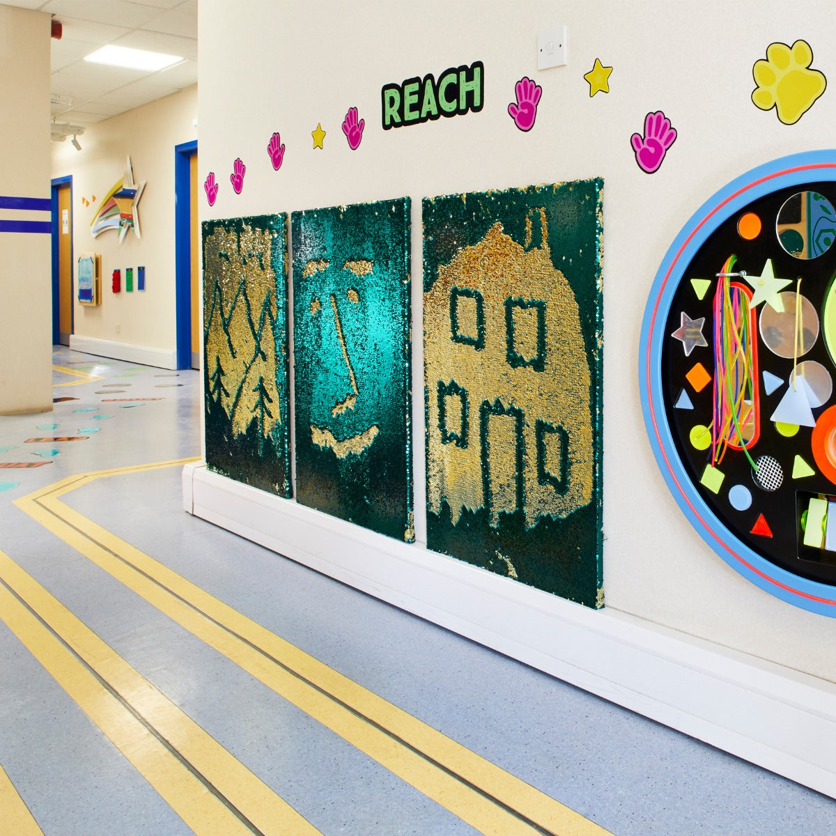Sensory Hallway with Sensory Wall Panels