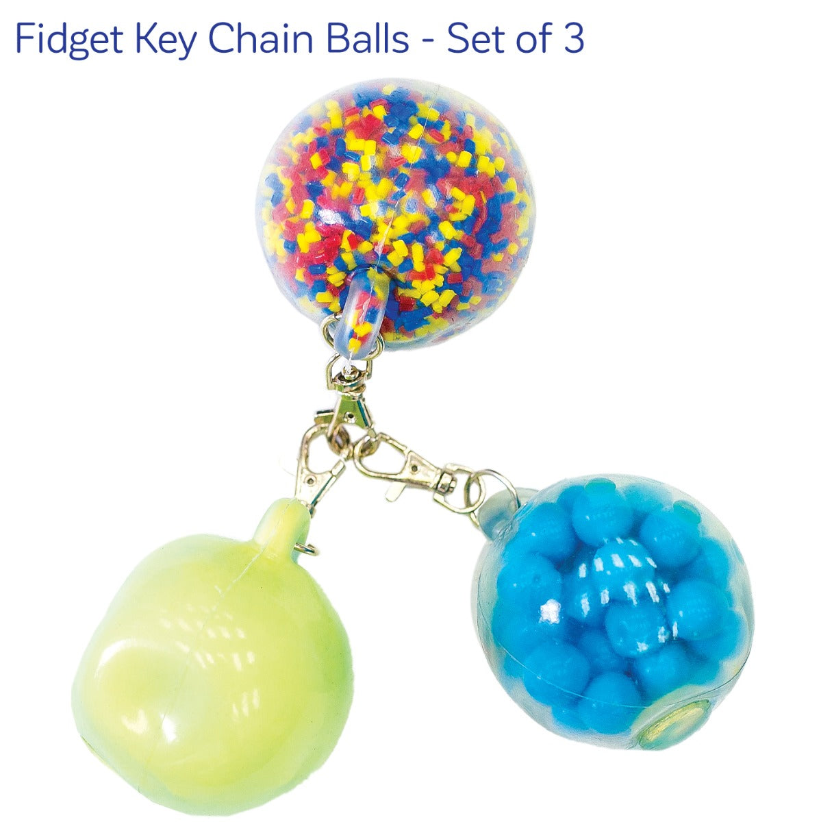 Fidget Key chain balls - set of 3
