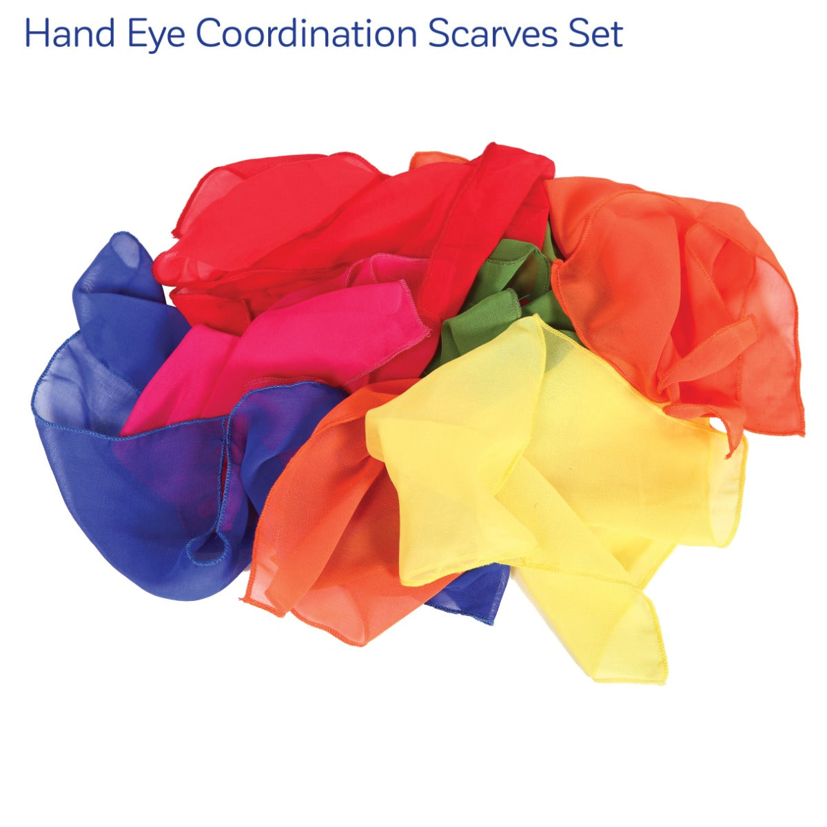 Colorful coordination scarves set