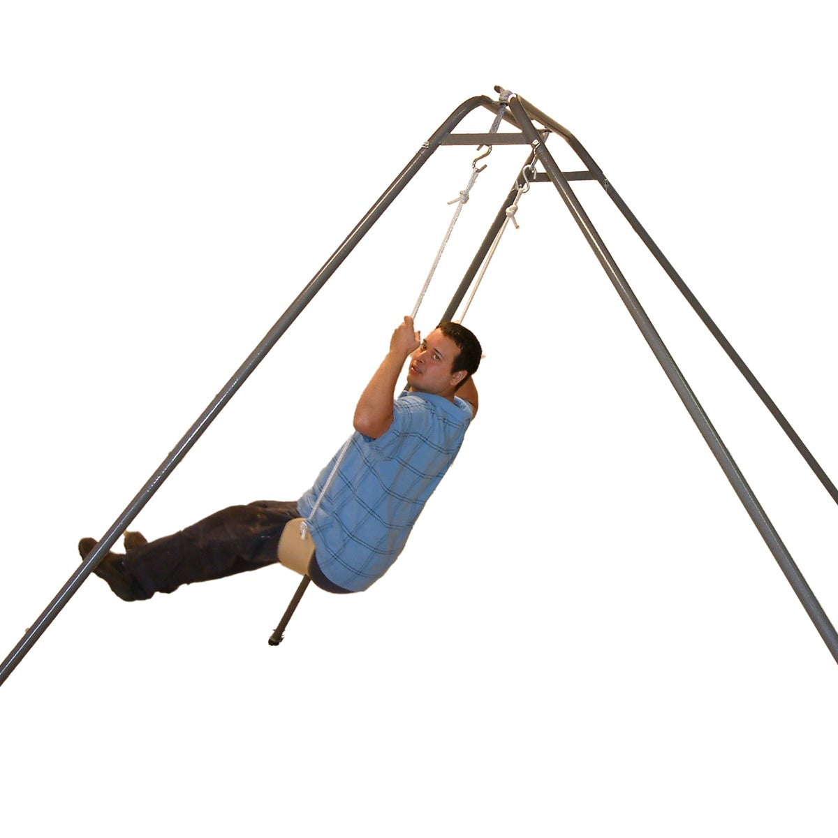 Man using the HD-120 Swing Frame with Swivel