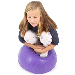 Girl using the Purple Balance Trainer