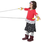 Girl playing with the Foam Zip Ball