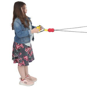Girl playing with the Foam Zip Ball