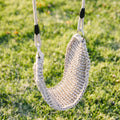 Macrame Doorway Swing above the grass
