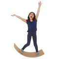 Girl on the Wooden Balance Board