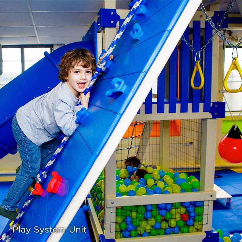 child playing in the Action Sensory Room