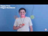 Happy Face Fidget Necklaces - Set of 3