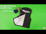 Weighted Fleece Hoodie Vest