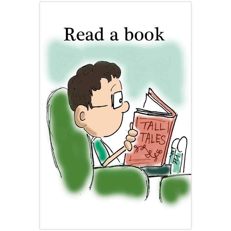 Read a book Visual Card for Self-Calming